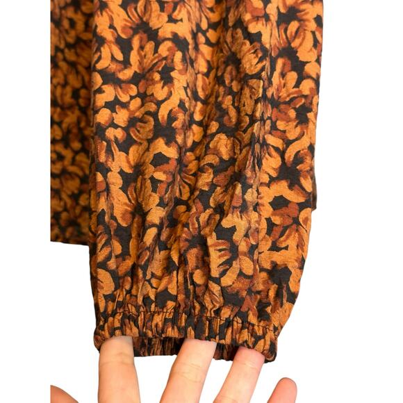 A New Day brown black print tunic blouse size Small - Picture 5 of 11